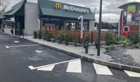 Marquage au sol McDonalds