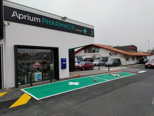 Marquage au sol pharmacie, Bayonne, Meltem Industrie Services