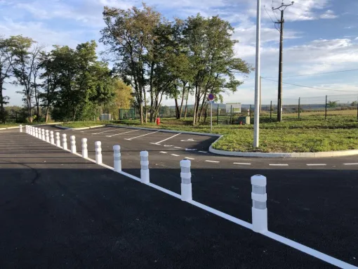 Marquage au sol déchèterie à Bayonne, Bayonne, Meltem Industrie Services