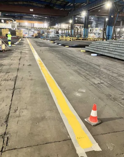 Marquage au sol usine, Bayonne, Meltem Industrie Services