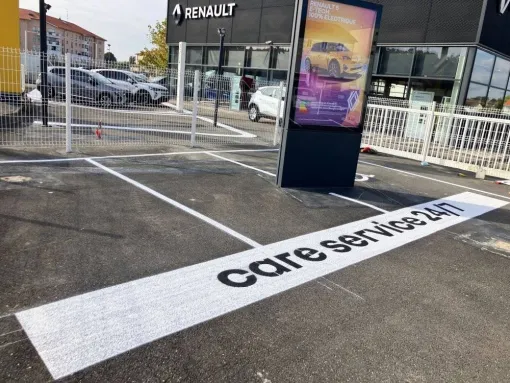 Marquage au sol Renault, Bayonne, Meltem Industrie Services