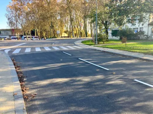 Réalisation de Marquage au Sol et Signalisation Podotactile à Amou (Landes), Bayonne, Meltem Industrie Services