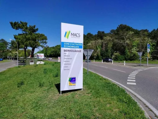 Signalétique de zones d’activités, Bayonne, Meltem Industrie Services
