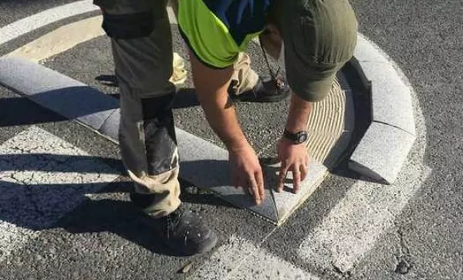 Aménagements en bordures et pavés collés, Bayonne, Meltem Industrie Services