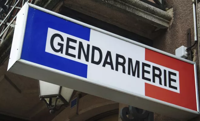 Enseigne Gendarmerie nouvelle charte, Bayonne, Meltem Industrie Services
