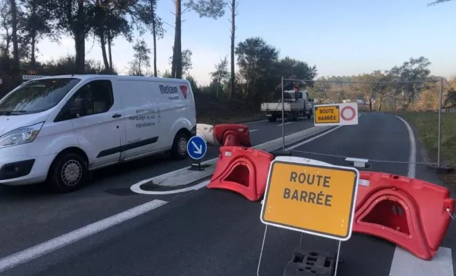 Location / mise en place de panneaux de signalisation temporaire pour chantiers, Bayonne, Meltem Industrie Services