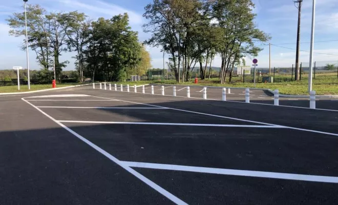 Marquage au sol et signalétique de déchèteries, Bayonne, Meltem Industrie Services
