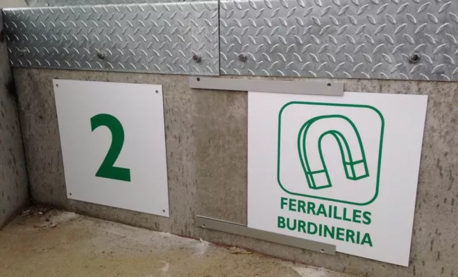 Marquage au sol et signalétique de déchèteries, Bayonne, Meltem Industrie Services