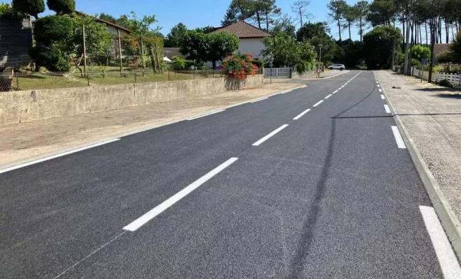 Marquage au sol sur routes, Bayonne, Meltem Industrie Services