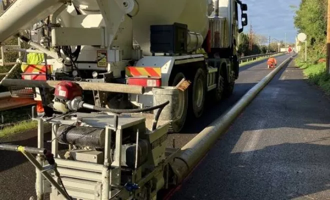 Réduction de vitesse et aménagement de piste cyclable, Bayonne, Meltem Industrie Services