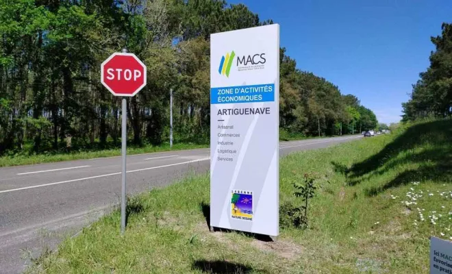 Signalétique de zones d’activités, Bayonne, Meltem Industrie Services