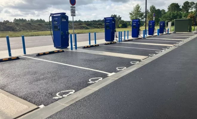 Aménagement aire recharge A63, Bayonne, Meltem Industrie Services