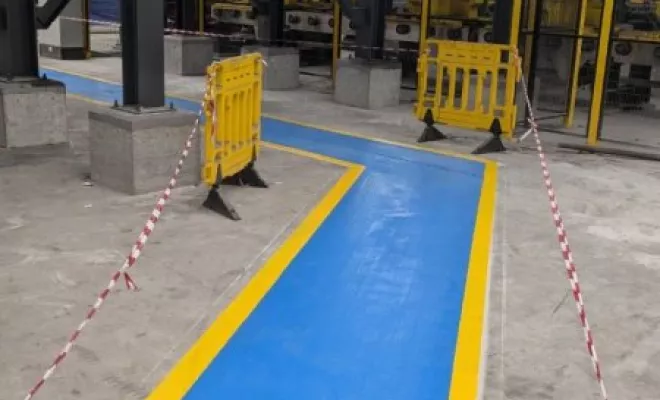 Cheminement en résine intérieure, Bayonne, Meltem Industrie Services