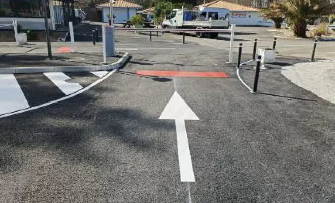 Marquage au sol campings, Bayonne, Meltem Industrie Services