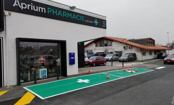 Marquage au sol commerces, Bayonne, Meltem Industrie Services