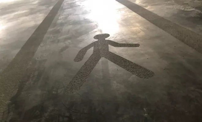 Marquage au sol d'entrepôt à Dax, Bayonne, Meltem Industrie Services