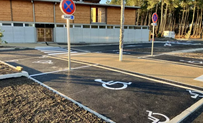 Marquage au sol de parking, Bayonne, Meltem Industrie Services
