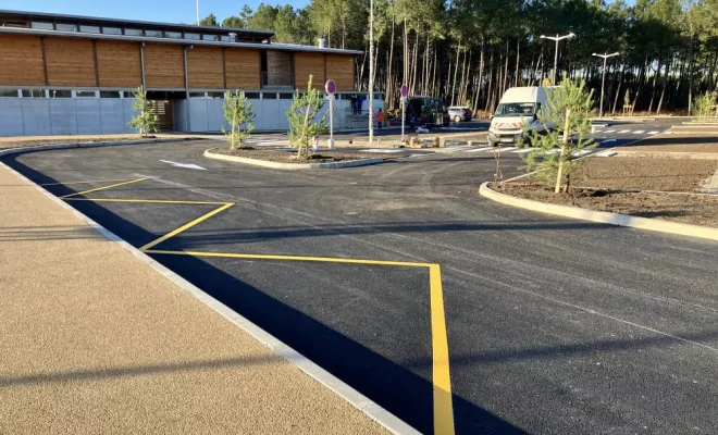 Marquage au sol de parking, Bayonne, Meltem Industrie Services