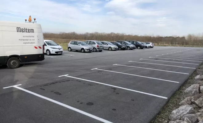 Marquage des parkings, Bayonne, Meltem Industrie Services