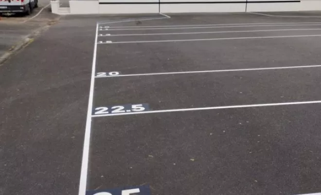 Réalisation de marquage terrains de sport, Bayonne, Meltem Industrie Services