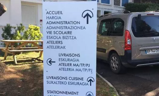 Signalétique intérieure et extérieure, Bayonne, Meltem Industrie Services